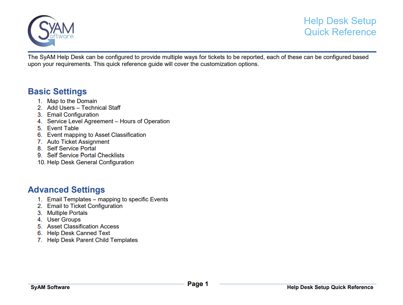 Help Desk Ticketing - Training